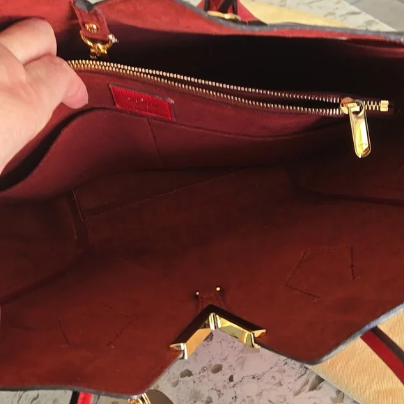 Louis Vuitton Kimono Red and Brown Monogram  Bag with Dust Bag - Picture 11 of 17